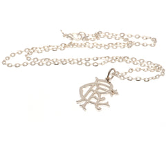 Rangers FC Silver Plated Boxed Pendant LKT Sport Silver plated pendant and necklaceFeaturing a Rangers crest pendant on a chain necklaceWith a lobster claspOfficial licensed productNecklace approx 50cm (20 inches)Pendant approx 25mm x 20mm Charms & Pendan