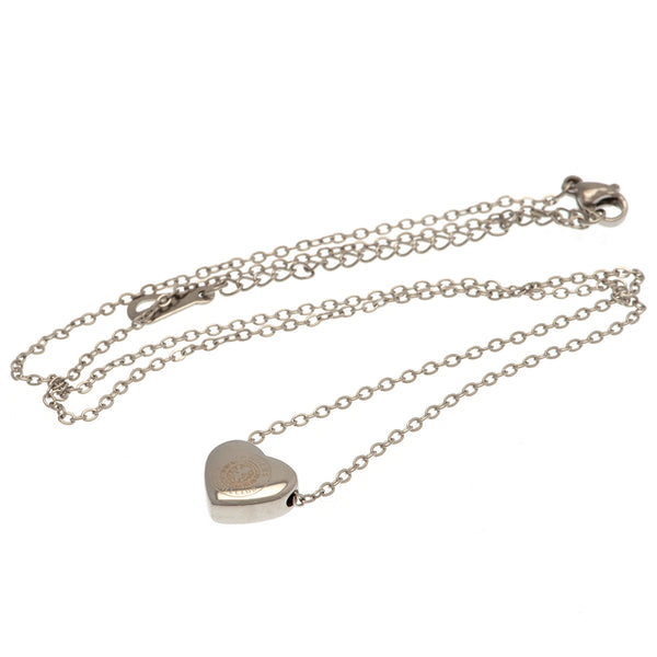 Rangers FC Stainless Steel Heart Necklace LKT Sport Stainless steel heart shaped pendant and necklaceChrome finish with the Rangers crest engraved on the pendantOfficial licensed productChain approx 50cm (19in)Pendant approx 12mm x 10mm Necklaces