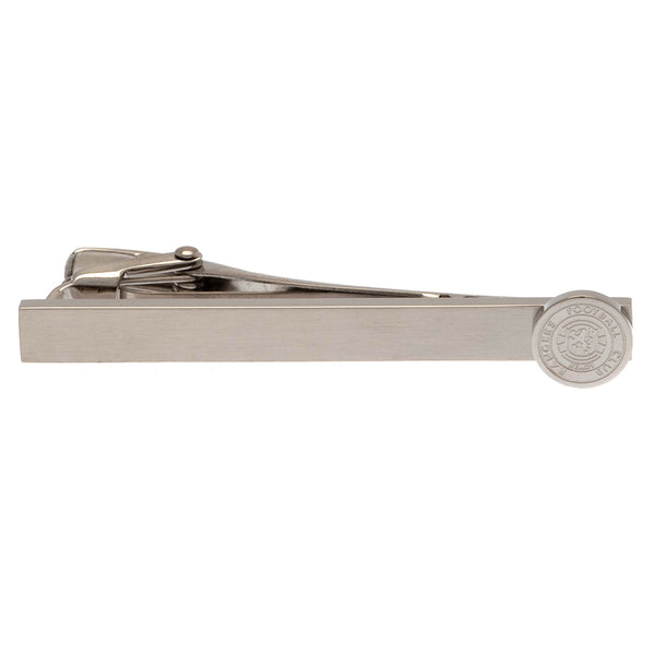 Rangers FC Stainless Steel Ready Crest Tie Slide LKT Sport Stylish and discreet design tie slideStainless steel pin featuring the Rangers crestWith a crocodile clip backOfficial licensed productApprox 60mm x 12mm Tie Clips