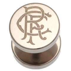 Rangers FC Stainless Steel Scroll Crest Stud Earring LKT Sport Football>European Leagues>Rangers FC Earrings