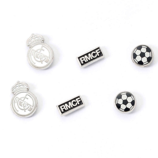 Real Madrid CF Stud Earring Set LKT Sport Set of hypo-allergenic silver finish earringsThree unique Madrid designs on bullet back fittingsOfficial licensed productSuitable for ages 14+Each earring approx 10mm x 10mm Earrings