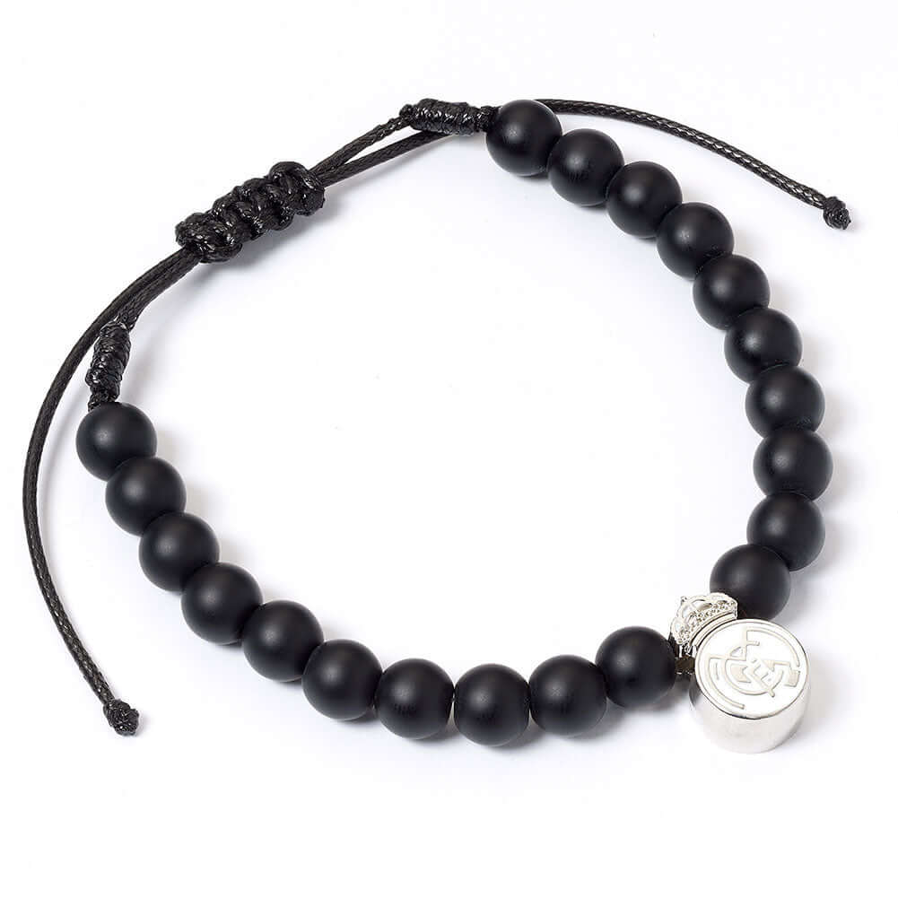 Real Madrid FC Black Bead Bracelet LKT Sport Football>European Leagues>Real Madrid CF Bracelets