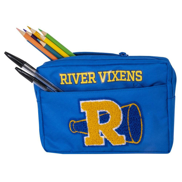 Riverdale Multi Pocket Pencil Case River Vixens LKT Sport Multi pocket zipped pencil case Featuring a toweled River Vixens cheerleading squad logo For all you stationery storage needs at home or at school Official licensed product Approx 20cm x 15cm x 5cm