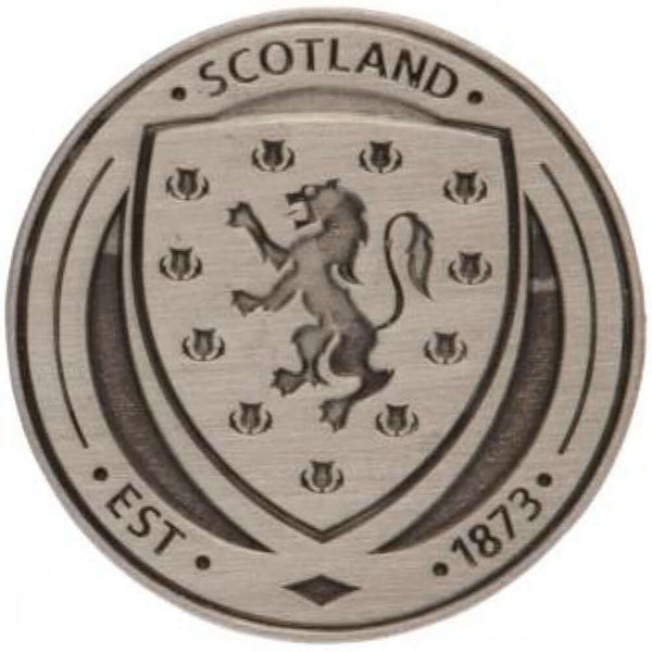 Scottish FA Antique Silver Crest Badge LKT Sport Metal crest shaped pin badgeDie stamped designWith broach fixingMetal alloy with antique silver style finishOfficial licensed productApprox 22mm x 22mm Pinback Buttons