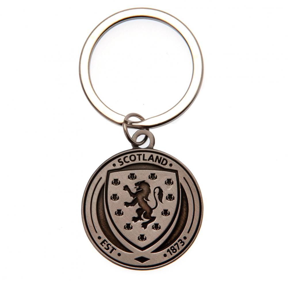 Scottish FA Antique Silver Crest Keyring LKT Sport Football>International>Scottish FA Keychains
