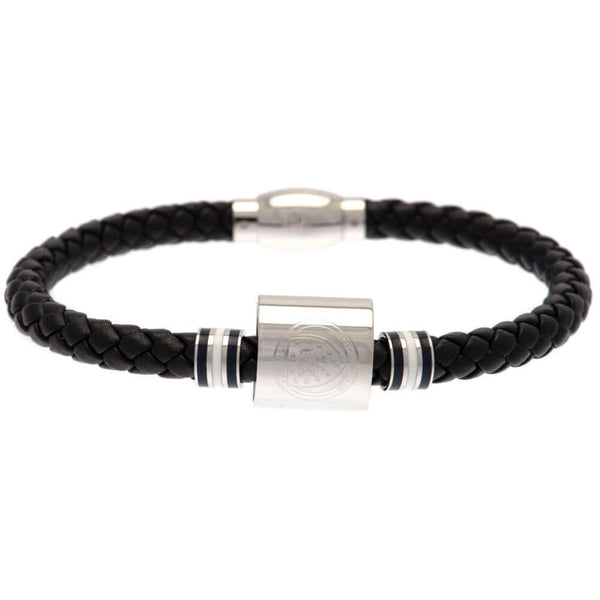 Scottish FA Colour Ring Leather Bracelet LKT Sport Rope design bracelet made from genuine leatherBlack bracelet featuring stainless steel colour rings and an engraved Scottish FA crestWith a stainless steel magnetic claspOfficial licensed productApprox 20