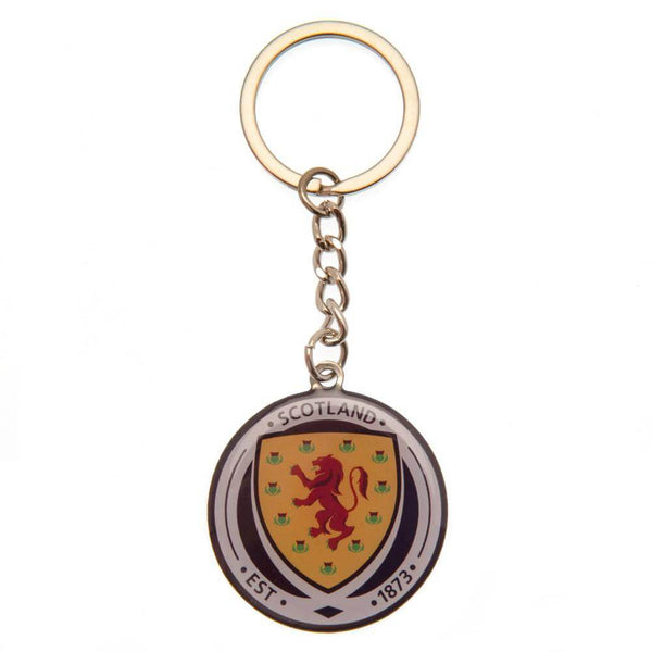 Scottish FA Crest Keyring LKT Sport Metal crest shaped keyring with split ringDie stamped design with full colour enamel infillMetal alloy with antique silver style finishOfficial licensed productApprox 29mm x 29mm Keychains