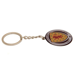 Scottish FA Crest Keyring LKT Sport Metal crest shaped keyring with split ringDie stamped design with full colour enamel infillMetal alloy with antique silver style finishOfficial licensed productApprox 29mm x 29mm Keychains