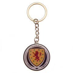 Scottish FA Crest Keyring LKT Sport Metal crest shaped keyring with split ringDie stamped design with full colour enamel infillMetal alloy with antique silver style finishOfficial licensed productApprox 29mm x 29mm Keychains