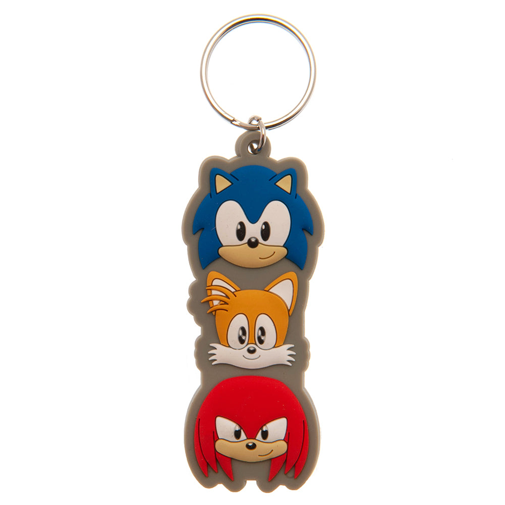 Sonic The Hedgehog Group PVC Keyring LKT Sport Soft, durable 5mm thick PVC Keyring with a split ringBright, colourful and highly detailedIdeal for attaching to keys, bags, belts and other itemsWipe cleanOfficial licensed productApprox 75mm x 25mm Keychain