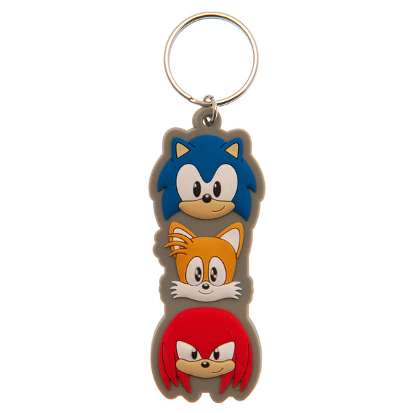 Sonic The Hedgehog Group PVC Keyring LKT Sport Soft, durable 5mm thick PVC Keyring with a split ringBright, colourful and highly detailedIdeal for attaching to keys, bags, belts and other itemsWipe cleanOfficial licensed productApprox 75mm x 25mm Keychain