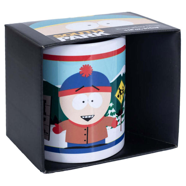 South Park Stan Mug LKT Sport Ceramic everyday coffee mugFeaturing Stan alongside the South Park signGlazed kiln fired finish with white handleOfficial licensed productApprox 315ml (11oz)Approx 9cm tall, 8cm in diameter Mugs