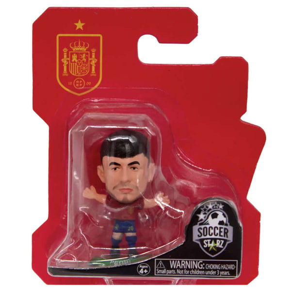 Spain SoccerStarz Pedri LKT Sport Pedri Soccerstarz collectable figureFeatures classic Spain home kitStands 5cm tall on a green baseOfficial licensed productApprox 5cm x 2.5cm x 2.5cm Action Figures