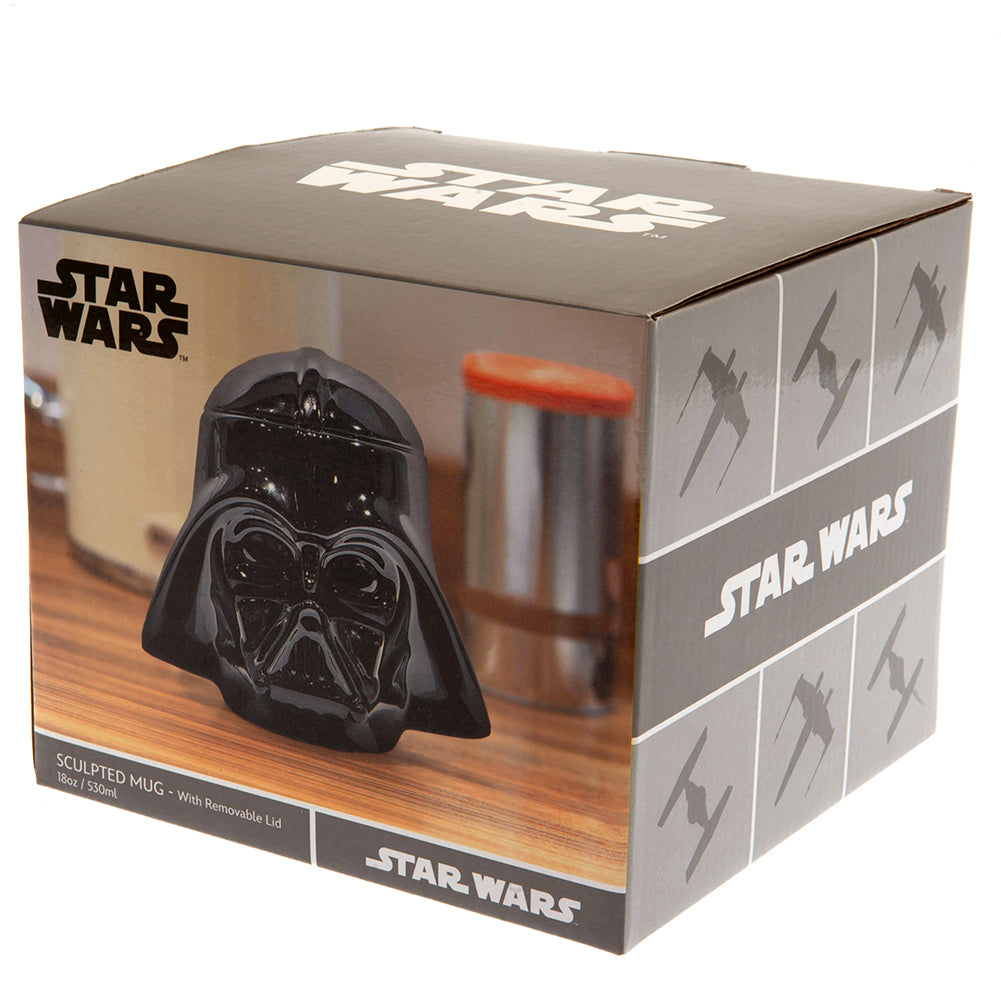 Star Wars 3D Mug Darth Vader LKT Sport 3D sculpted ceramic mugDetailed 3D Darth Vader designGlazed kiln fired finishOfficial licensed productApprox 530ml (18oz)Approx 11cm tall, 9cm in diameter Mugs