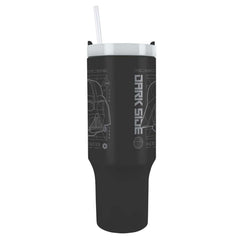 Star Wars Darth Vader 40oz Tumbler LKT Sport Darth Vader style themed 40oz thermal mug, ideal for Star Wars fans of all ages, with the text 'Dark Side' on the frontKeep your drinks hot or cold for hours with double-walled insulationIncludes a soft grip ha