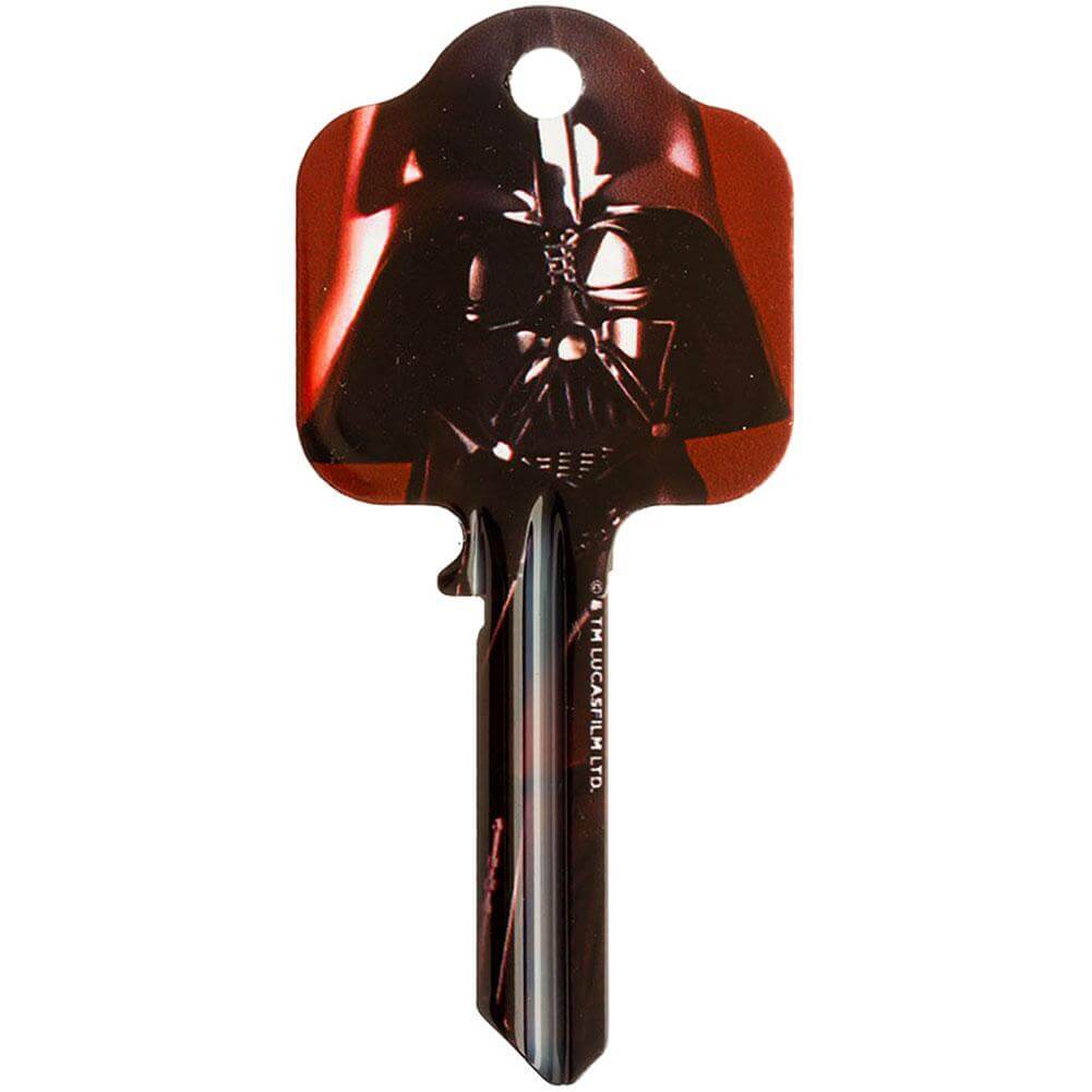Star Wars Door Key Darth Vader LKT Sport Ready to cut blank door key featuring Darth Vader and the EmperorSuitable for a UL2, UL054 or UL1, UL050 profile locksHigh quality detailed designs printed on both sidesOfficial licensed productApprox 78mm x 35mm K