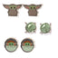 Star Wars: The Mandalorian Fashion Jewellery Earrings LKT Sport Pretty gift set of 3 pairs of Mandalorian themed stud EarringsEach pair is a colourful design featuring GroguOfficial licensed productEach earring approx 10mm x 10mm Earrings