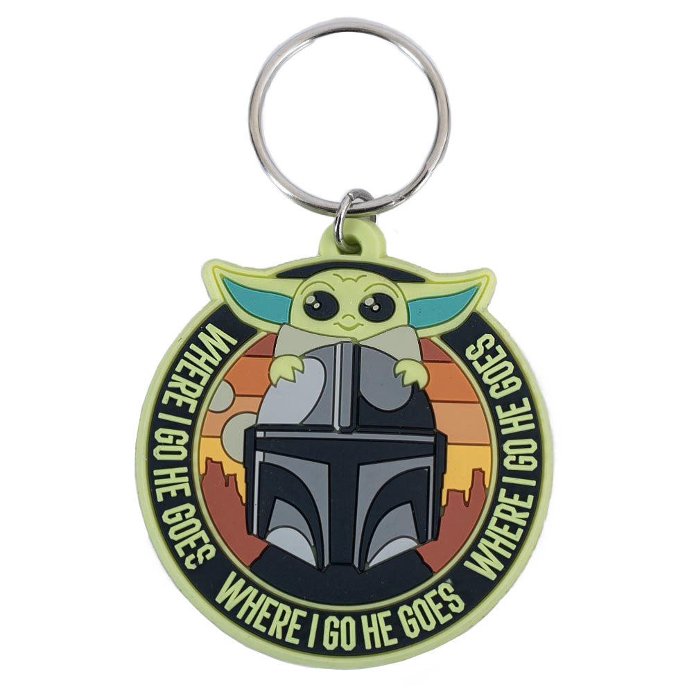 Star Wars: The Mandalorian Grogu & Mando PVC Keyring LKT Sport Soft, durable 5mm thick PVC Keyring with chain and split ringBright, colourful and highly detailedIdeal for attaching to keys, bags, belts and other itemsWipe cleanOfficial licensed productApp
