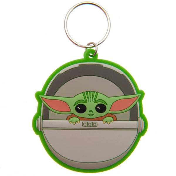 Star Wars: The Mandalorian Grogu PVC Keyring LKT Sport Soft, durable 5mm thick PVC Keyring with chain and split ring Bright, colourful and highly detailed Ideal for attaching to keys, bags, belts and other items Wipe clean Official licensed product Approx