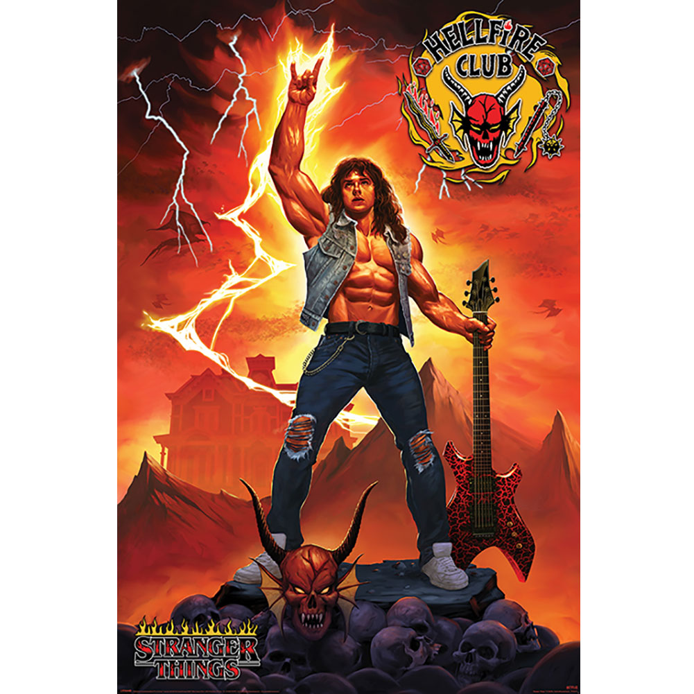 Stranger Things 4 Poster Hellfire Club 195 LKT Sport Entertainment>TV Series>Stranger Things Posters