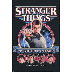 Stranger Things 5 Poster My Battery Is Charged 46 LKT Sport Entertainment>TV Series>Stranger Things Posters