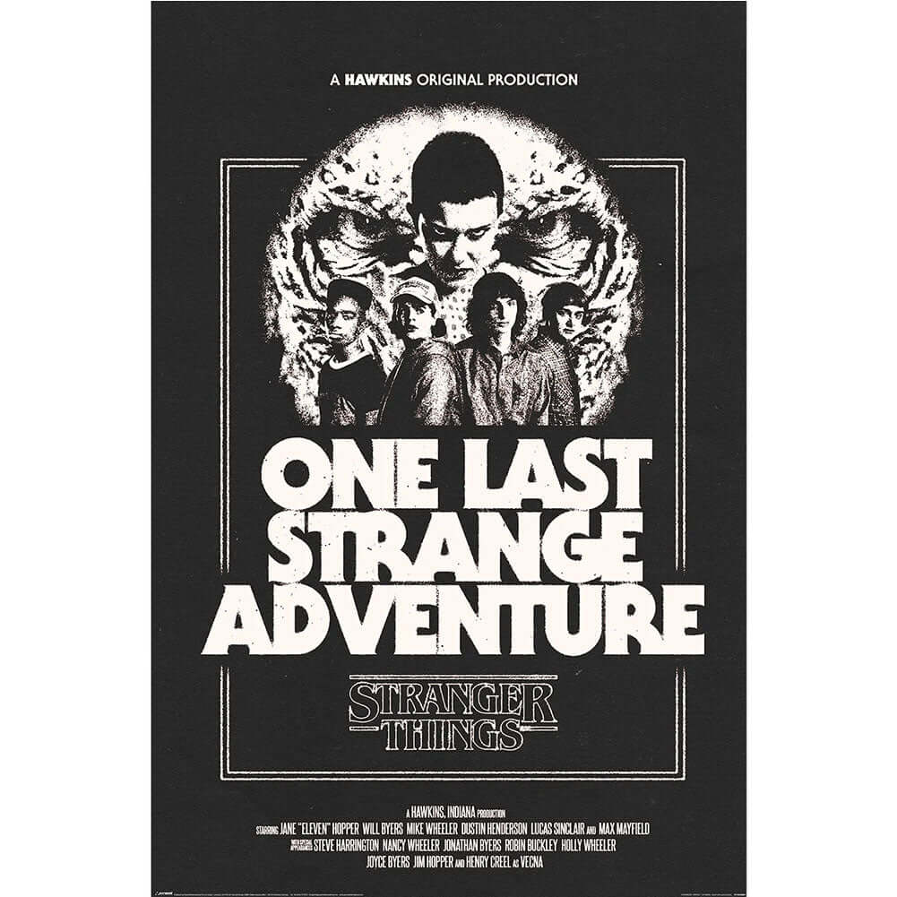 Stranger Things 5 Poster One Last Adventure 48 LKT Sport Entertainment>TV Series>Stranger Things Posters