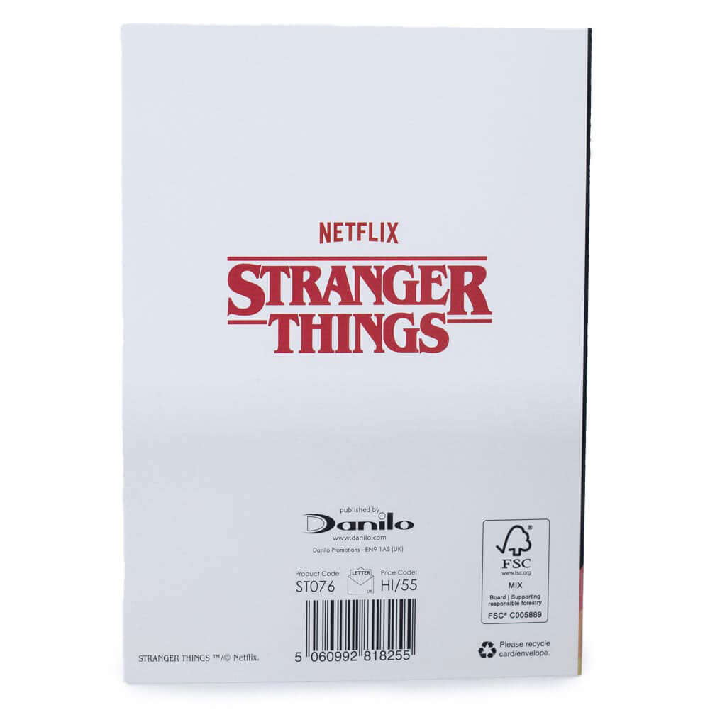 Stranger Things Birthday Card LKT Sport Colourful gloss finish birthday cardFeaturing artwork of your favourite Stranger Things charactersMessage inside reads 'You've got the power within'With a plain white envelopeOfficial licensed productApprox 17cm x 1