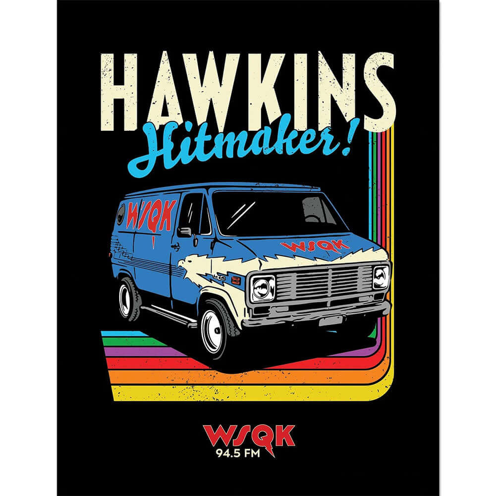 Stranger Things Hawkins Hitmakers Framed Picture 16 x 12 LKT Sport Entertainment>TV Series>Stranger Things Posters
