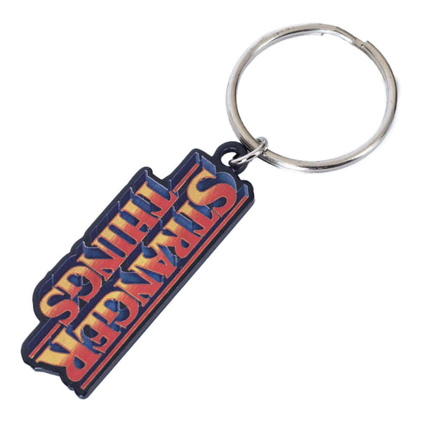 Stranger Things Logo Metal Keyring LKT Sport Bright, colourful and highly detailed metal keyringFeaturing the Stranger Things logoIdeal for attaching to keys, bags, belts and other itemsOfficial licensed productApprox 50mm x 20mm Keychains