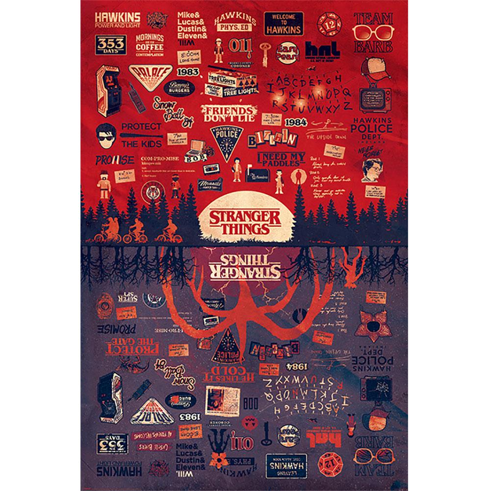 Stranger Things Poster The Upside Down 145 LKT Sport Entertainment>TV Series>Stranger Things Posters