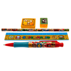 Super Mario 5pc Stationery Set Group LKT Sport Entertainment>Gaming>Super Mario Stationery