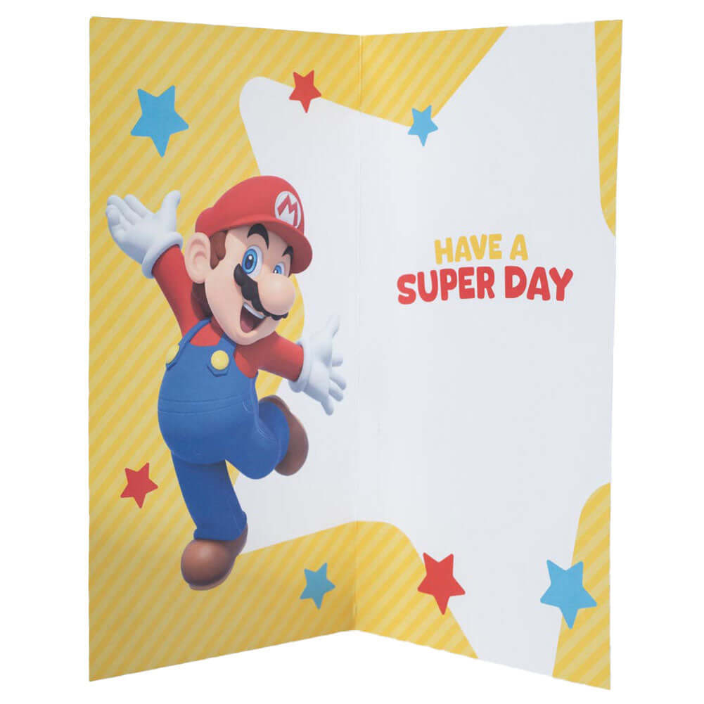 Super Mario Birthday Card LKT Sport Entertainment>Gaming>Super Mario Greeting Cards