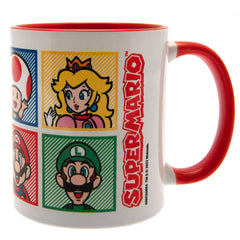 Super Mario Colour Mug LKT Sport Ceramic everyday coffee mugFeatures your favourite characters from the Super Mario gameGlazed kiln fired finish with red handleOfficial licensed productApprox 315ml (11oz)Approx 9cm tall, 8cm in diameter Mugs