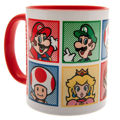 Super Mario Colour Mug LKT Sport Ceramic everyday coffee mugFeatures your favourite characters from the Super Mario gameGlazed kiln fired finish with red handleOfficial licensed productApprox 315ml (11oz)Approx 9cm tall, 8cm in diameter Mugs