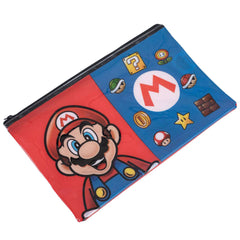 Super Mario Essential Pencil Case LKT Sport Zipped PVC pouch pencil caseFeatures Mario and icons from the classic gameFor all your stationery storage needs at home or at schoolOfficial licensed productApprox 20cm x 12cm Pen & Pencil Cases
