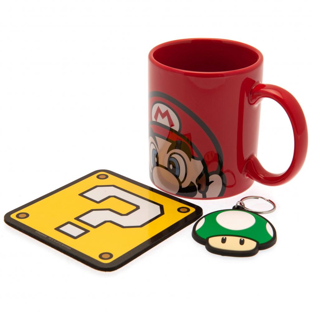 Super Mario Mug & Coaster Set Mario LKT Sport Entertainment>Gaming>Super Mario Mugs