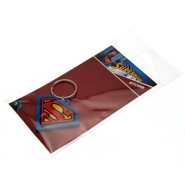 Superman PVC Keyring LKT Sport Soft, durable 5mm thick PVC Keyring with chain and split ringBright, colourful and highly detailedIdeal for attaching to keys, bags, belts and other itemsWipe cleanOfficial licensed productApprox 50mm x 40mm Keychains