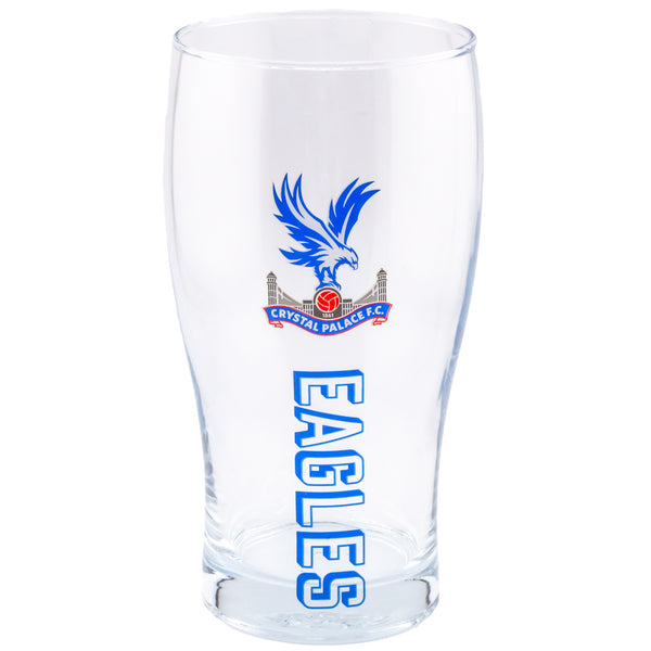 Crystal Palace FC tulip pint glass