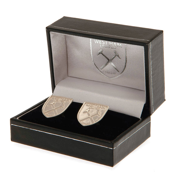 West Ham United sterling silver crest cufflinks