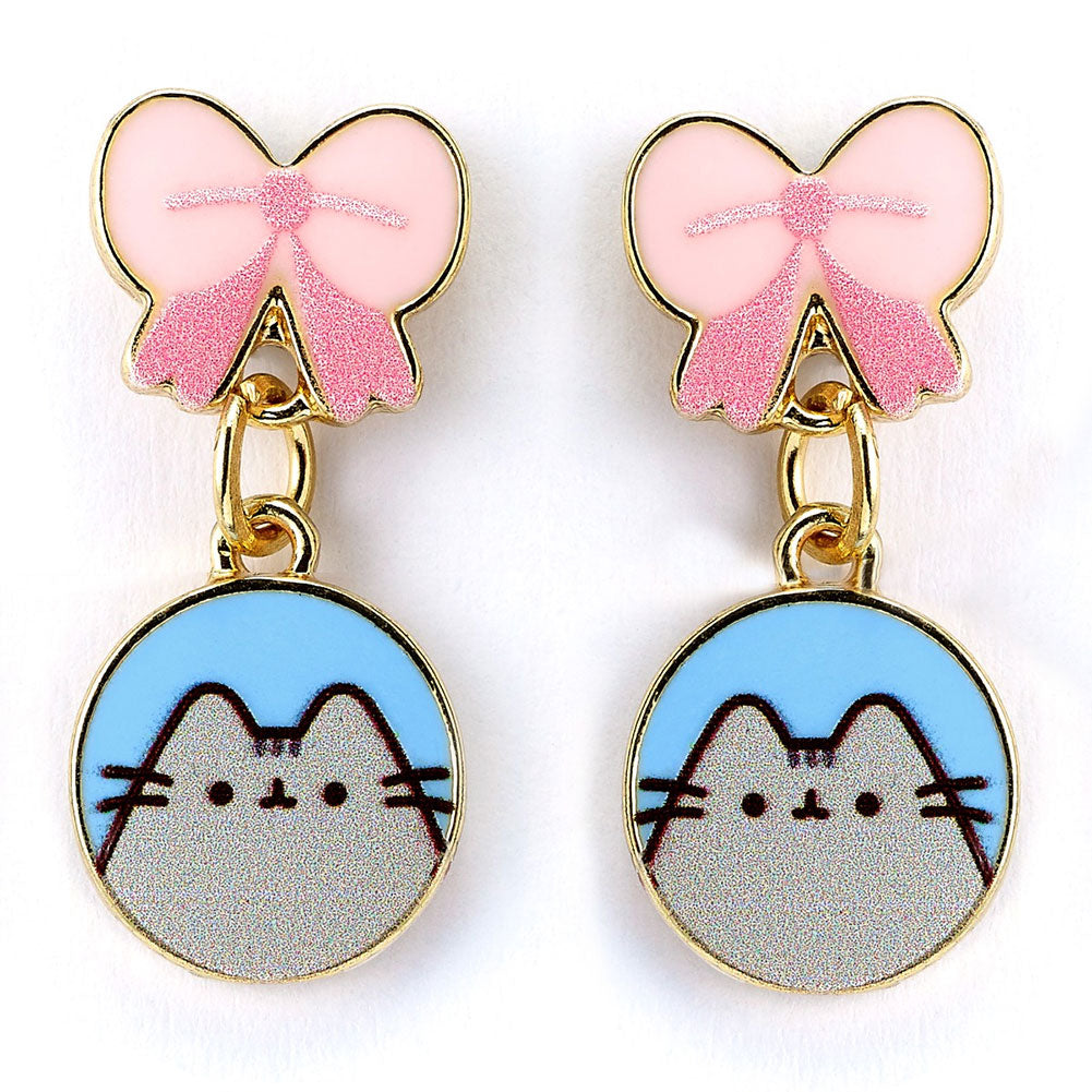https://imageoffloads.taylorsmerchandise.com/wp-content/uploads/TM-06775-Pusheen-Gold-Plated-Bow-Drop-Earrings.jpg