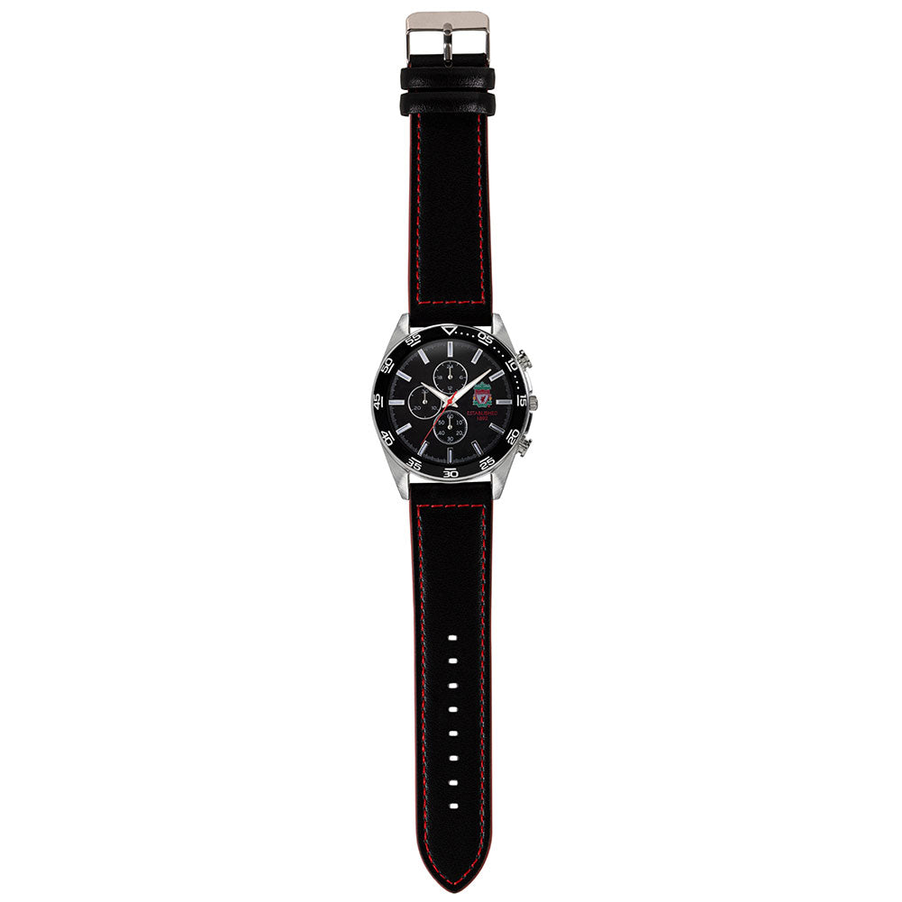 Liverpool FC Mens Leather Strap Chronograph Watch Zweitbild