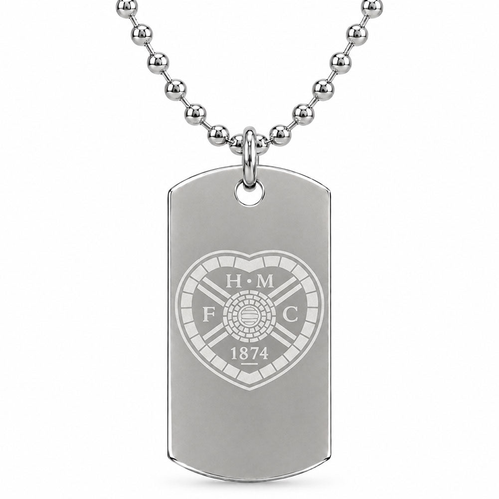 https://imageoffloads.taylorsmerchandise.com/wp-content/uploads/TM-08024-Hearts-FC-Engraved-Dog-Tag-Chain.jpg Main image
