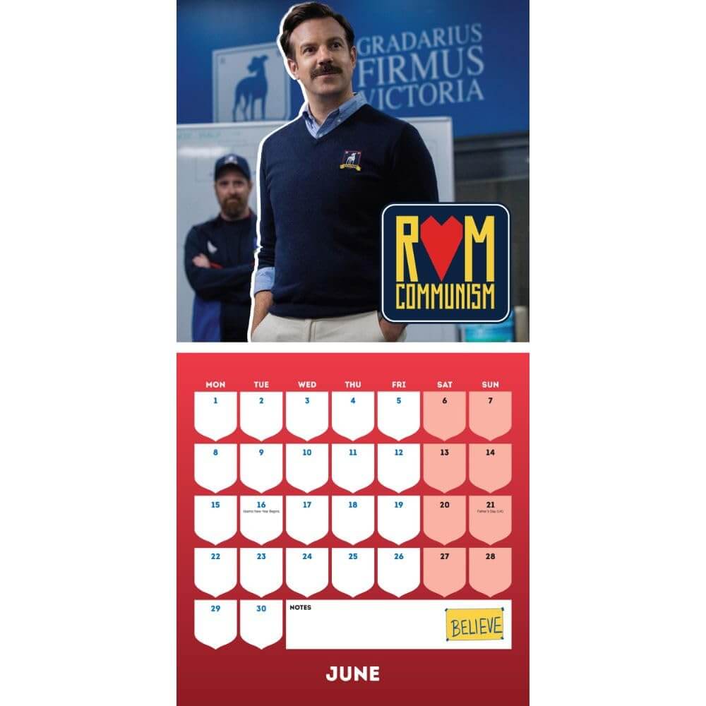 Ted Lasso Square Calendar 2026 LKT Sport Entertainment>TV Series>Ted Lasso Wall Calendars