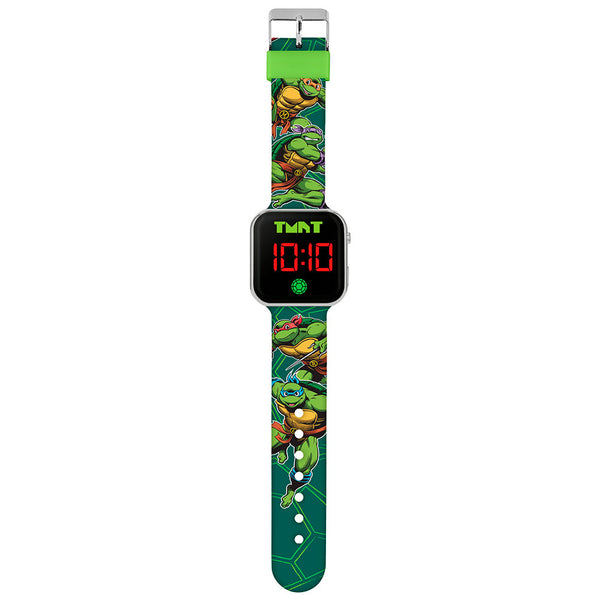 Teenage Mutant Ninja Turtle Junior LED Watch LKT Sport Junior LED digital watchEasy to read display featuring the TMNT logoPrinted silicone strap with traditional buckle fasteningManufacturer's 1 year guaranteeOfficial licensed productSuitable for ages 6+