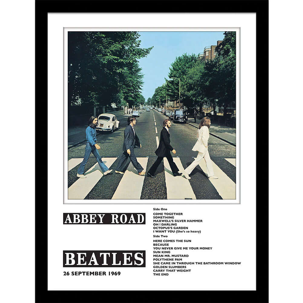 The Beatles Abbey Road Framed Collector Print LKT Sport Ready to hang framed collector printQuality, high resolution artworkComes in a stylish black frame with shatterproof styreneOfficial licensed productApprox 30cm x 40cm (16in x 12in) Prints