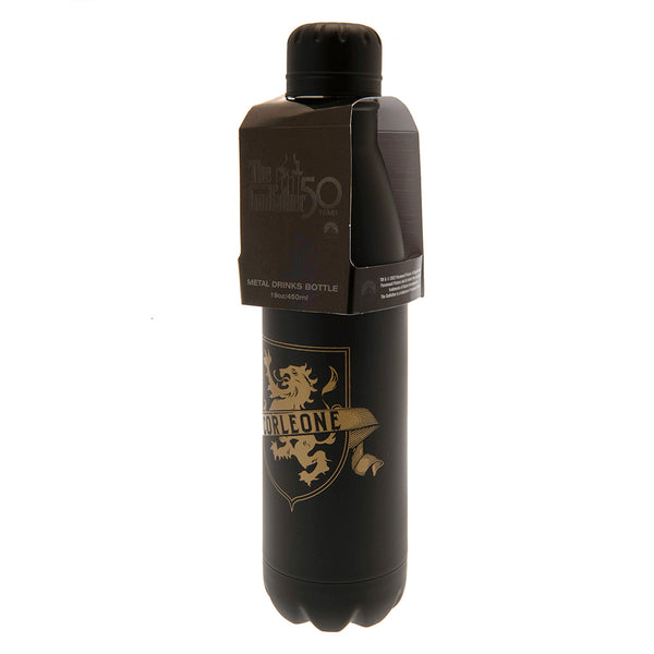 The Godfather Thermal Flask LKT Sport Stainless steel thermal vacuum flaskBlack matt finish featuring the Corleone family crest and the phrase "I'm going to make him an offer he can't refuse"Maintains the temperature of your drink for up to 24hrsWith a sc