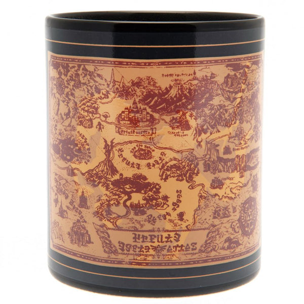 The Legend Of Zelda Heat Changing Mug Map LKT Sport Ceramic everyday coffee mug with a heat sensitive design Design changes as the contents heat and cool Features the Hyrule map from the video game Hand wash only Official licensed product Approx 315ml (11