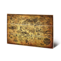 The Legend Of Zelda Map Wood Print LKT Sport Entertainment>Gaming>The Legend Of Zelda Prints