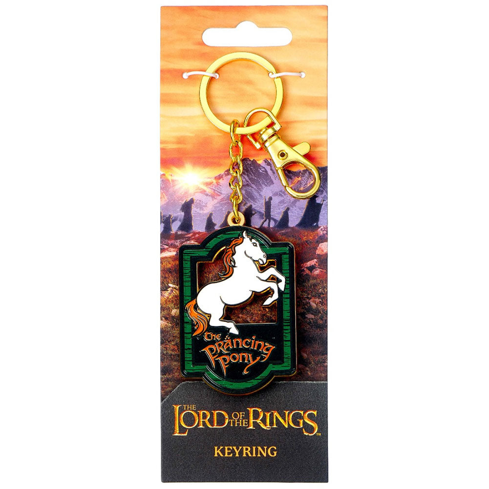 The Lord Of The Rings Charm Keyring Prancing Pony LKT Sport Entertainment>Movies>The Lord Of The Rings