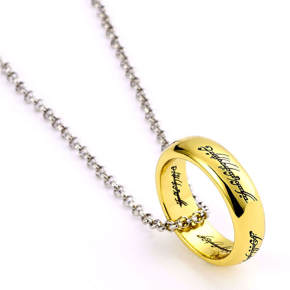 The Lord Of The Rings Silver Plated One Ring Necklace LKT Sport Entertainment>Movies>The Lord Of The Rings Necklaces